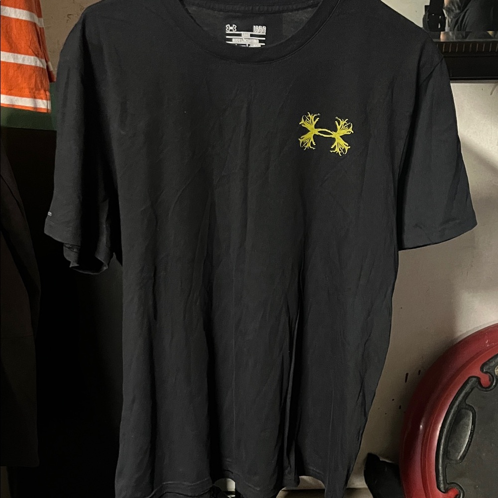 Under Armour Black Tee with Yellow Logo